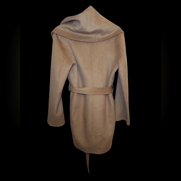 Tahari Double Face Wool Blend Wrap Coat - Picture 2 of 4